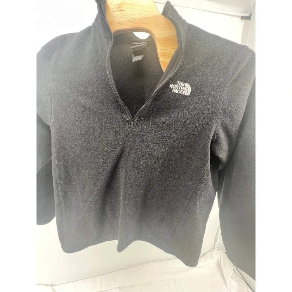 The North Face Fleece 1/4 Zip Pullover Black Men's‎ L G